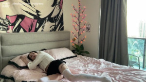 Cute Schoolgirl Came Home After School And Decided To Masturbate With Her Pillow And A Vibrator
