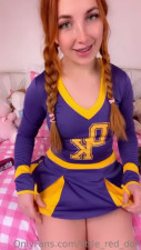 Little Red Doll Teases During Her Solo Play Session