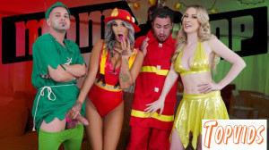 Mandy Rhea & Sydney Paige - Sexy Halloween Treat
