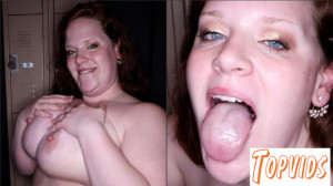 Baby Rachie - BBW With Huge Tits Swallows Cum
