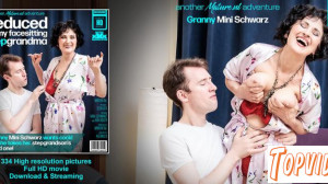 Mini Schwarz - Mini Schwarz is a horny facesitting granny that wants her stepgrandson's hard cock in her