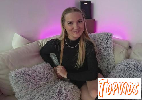 Luana - First Time Casting With Hot Fresh Blonde Luana Shes Shy And Nervous