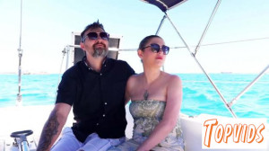 Amandine Pellissard - Croisette, boat trip: in Cannes, Amandine Pellissard and Chat - Bite are stars!
