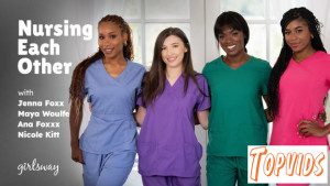 Ana Foxxx, Jenna Foxx, Maya Woulfe & Nicole Kitt - Nursing Each Other