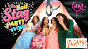 Naudi Nala, Satine Summers, Nina White & Nikki Slick - Indian Bachelorette Party Turns Into Stripper Fuck - Fest!