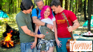 Gracie Gates - “Share Your Girlfriend” Camper Cutie Bathed in Cum