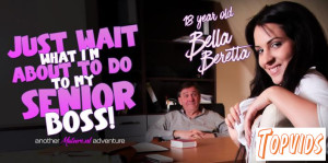Bella Beretta - British 62 year old boss gets seduced by his hot 18 year old Hungarian teen employer Bella Beretta
