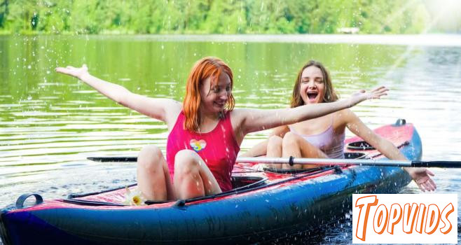 Olivia Trunk & Emma Korti - Kayak ride with the girls