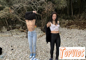 Abbie Storm & Gabriella Lati - Abbie Storm aka Dora & Gabriella Lati - Dora With Gabriela Lati Spring Time Naked Picnic On The Beach Its A Cloudy Day But Still Nice