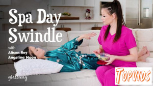 Alison Rey & Angelina Moon - Spa Day Swindle