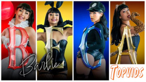 Beca Barbie - October Spotlight: Beca Barbie's Slutty Costumes Won't Stay On for Long