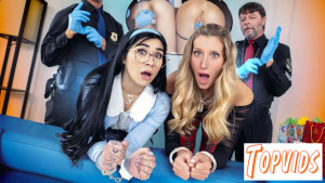Addison Vodka & Delilah Dagger - “All This for Our First Offense?!” Dirty Little Shoplifters Swap