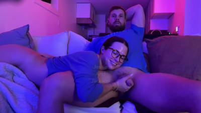 JessieAndJackson Blows A Cock While Watching