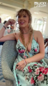 Lusty Lena Paul Rides MrLucky's Pipe