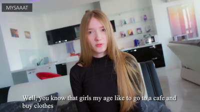 Mysaaat Pays Part Of Her Rent With Her Pussy