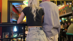 Eva Elfie Gets Fucked In The Public Bathroom Of The Bar