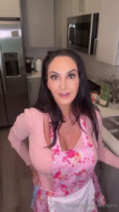 AvaAddams Fucks A Dildo On A Kitchen Counter
