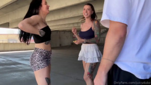 MathemaKitten & Juicydubz's Outdoor Threesome Fun
