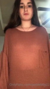 Petitebby22 Bends Over For A Dildo Fuck