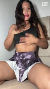 Horny Teen In Skirt Pleasures Herself With Her Juicy Fingers
