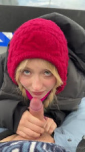 Lena Polanski's Risky BJ In The Aerial Tramway