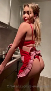 Elena Kamperi Serves Her Figure As A Sexy Cook