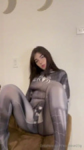 KaraLove21g Masturbates In Her Spiderman Costume