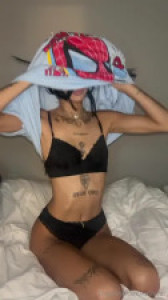 Cutie Katie Cai Toys With Herself From Behind