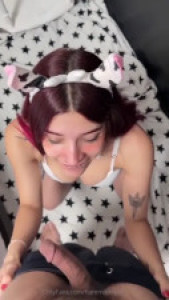 Cow Girl FiammiSxagain Gets CIM After A BJ