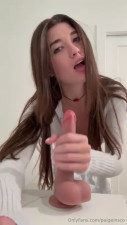 Paige Insco Shows Her BJ Skills With Her Dildo