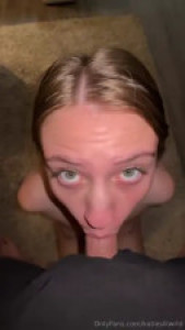 Katieslilwrld Gets Her Shaved Pussy Creampied