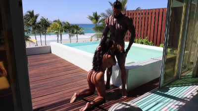 Toochi Kash Lets A BBC Drill Her Asshole