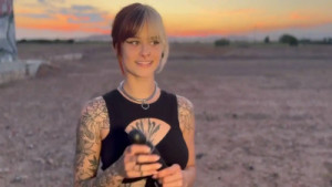 Sallydinosaur Squirting In An Open Field