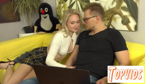 Jessie Ames - Sexy blonde can't wait for his hard cock