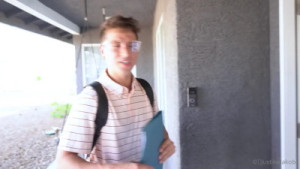 Justine Jakobs Fucks Young Door-To-Door Salesman