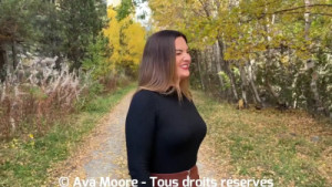 AvaMoorex Drills Her Asshole In The Woods