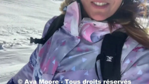 AvaMoorex's Snowy Outdoor Anal Play