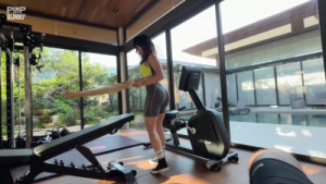 Fit Athletic Girl Got Dominated In The Gym By An Amateur Guy