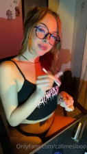 Call Me Slo Gets Cum On Her Glasses After A BJ