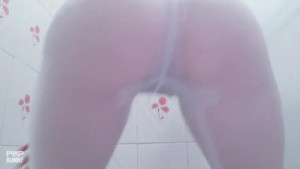 Bathroom Teasing And Booty Shaking