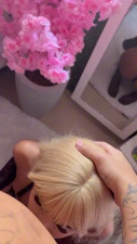 Blonde Skylewaifu Sucks A BWC And Gets Slapped