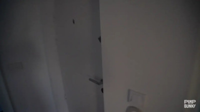 Cleaning Chick Chugs Cum For Cash